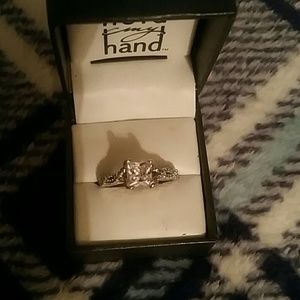 Womens cz engagement ring